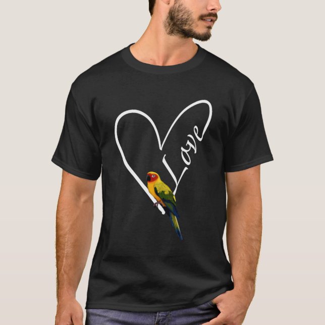 Camiseta Sun Conure Bird Birdwatcher Animal Biologista (Frente)