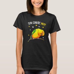 Camiseta Sun Conure Mãe Engraçado Papagaio Mulheres