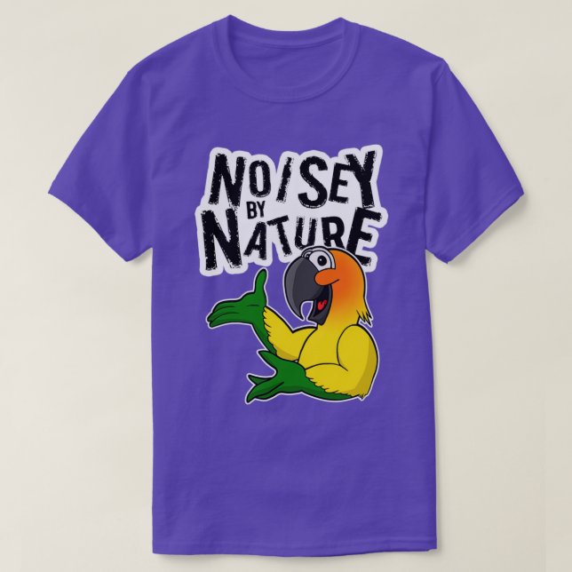 Camiseta Sun Conure Noisey por Natureza (Frente do Design)