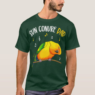 Camiseta Sun Conure Pai Engraçado Papagaio Pássaro