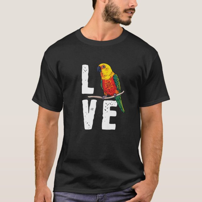 Camiseta Sun Conure Presente Para Amantes De Papagaio - Eu  (Frente)