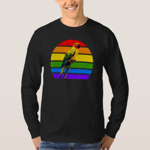 Camiseta Sun Conure Rainbow Bird Diversidade de Aves