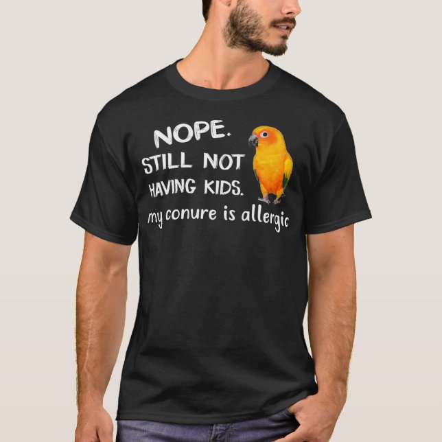 Camiseta Sun Conure Shirt Meu Pássaro De Papagaio É (Frente)