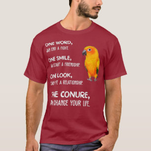Camiseta Sun Conure Shirt One Conure Parrot Bird Change