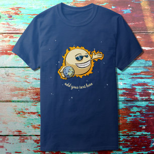 Camiseta Sun & desenhos animados das alterações climátic