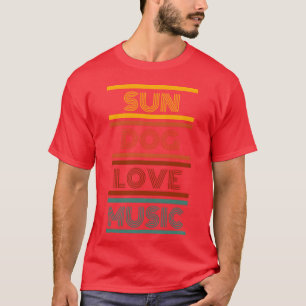 Camiseta Sun dog ama o retro musical