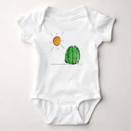 Camiseta Sun e Bodysuit do jérsei do bebê da aguarela do