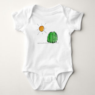 Camiseta Sun e Bodysuit do jérsei do bebê da aguarela do