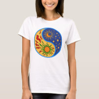 Sun e Moon Yin Yang Colorful