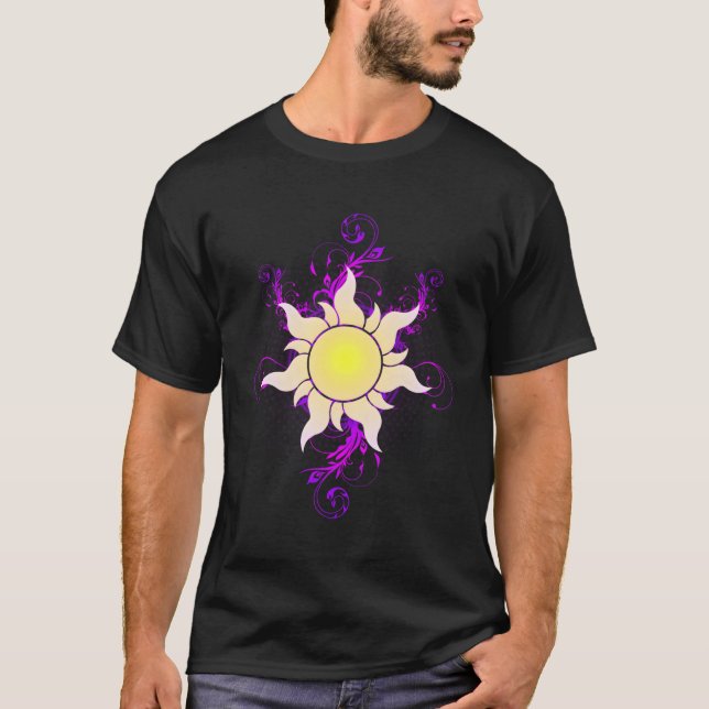 Camiseta Sun Kingdom Magia Flor Medieval Fantasy Herald (Frente)