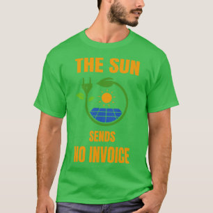 Camiseta Sun não envia fatura energia solar fotovoltaica