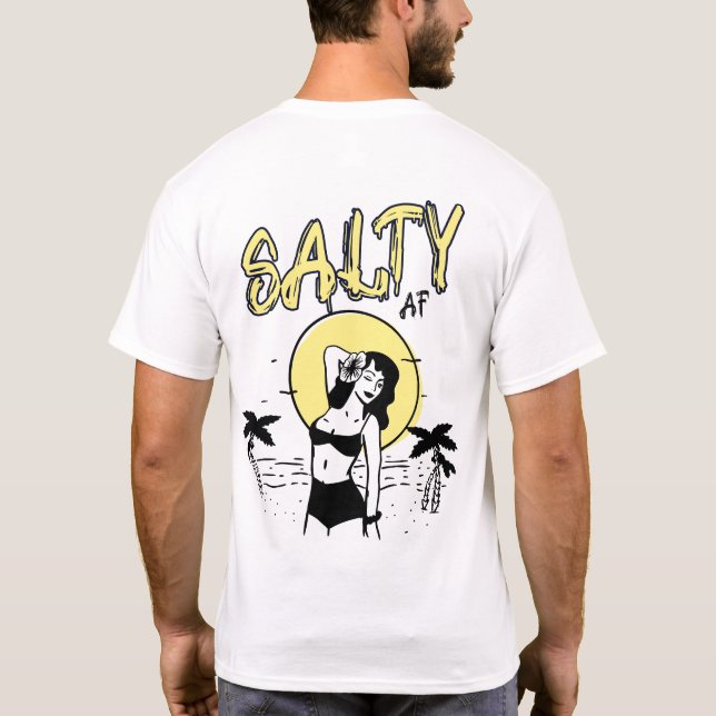 Camiseta Sun on Beach por Salty AF (Verso)