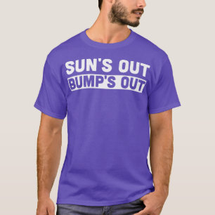 Camiseta Sun Out Bumps Out Gravidez Anúncio Verão P