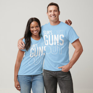 Camiseta Sun para fora atira para fora