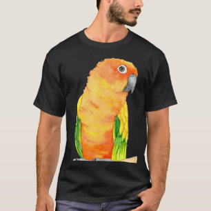 Camiseta Sun Parakecolor Watercolor Bird Conure Paint Paint