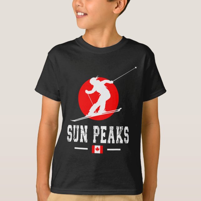 Camiseta Sun Peaks Canada Ski Resort Rocky Mountain Canadi (Frente)