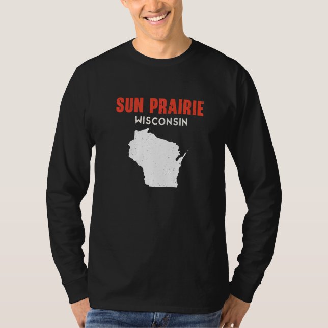 Camiseta Sun Prairie USA State America Travel Montanan Hele (Frente)
