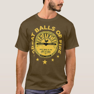 Camiseta Sun Records Jerry Lee Lewis Excelente Balls of Fir