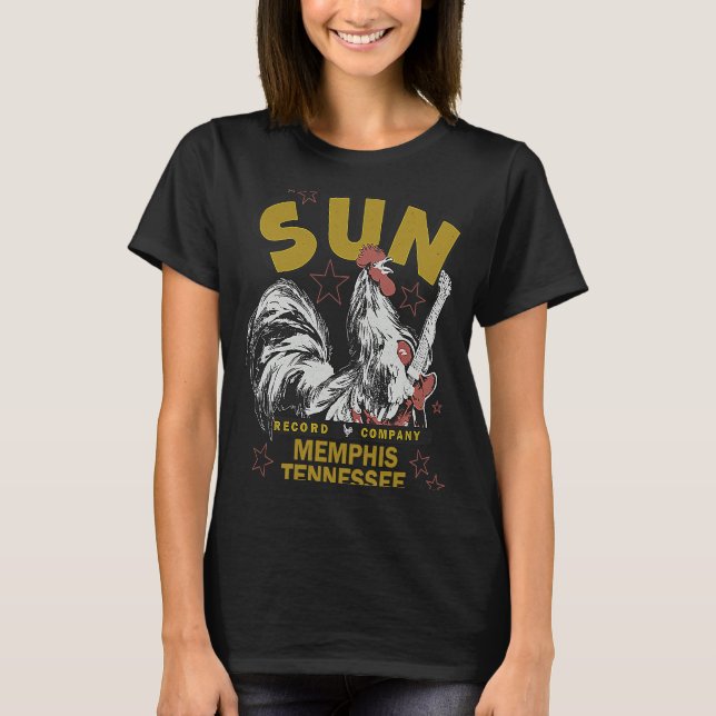 Camiseta Sun Records Rockabilly Rooster (Frente)