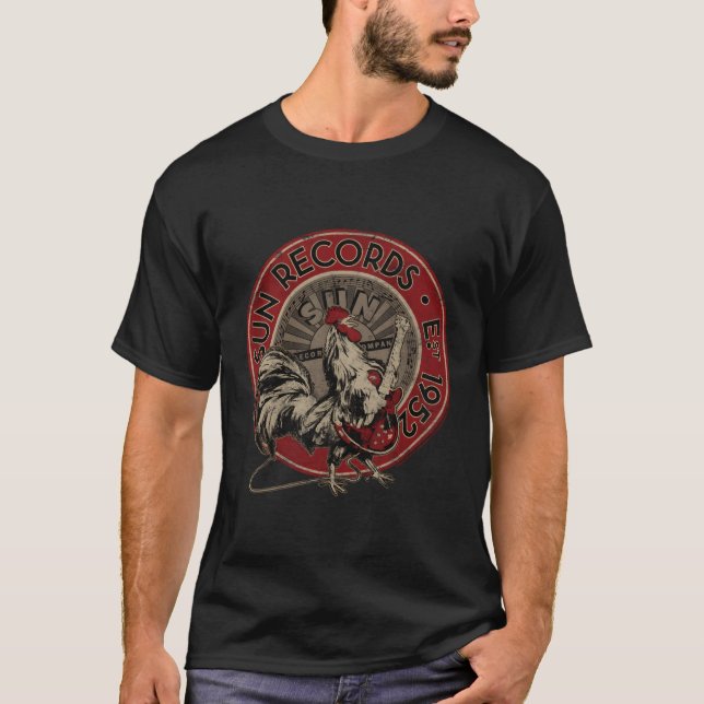 Camiseta Sun Records Rooster Est 1952 (Frente)