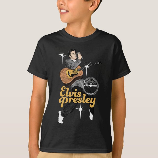 Camiseta Sun Records X Elvis Presley Dançando Com Estrelas (Frente)