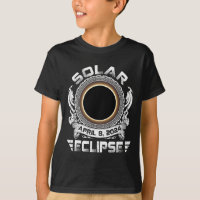 Sun Retro Solar Eclipse 2024 Totalidade Abril 8 Ho