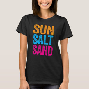 Camiseta Sun Salt e Sand Funny Beach Fotes Girl