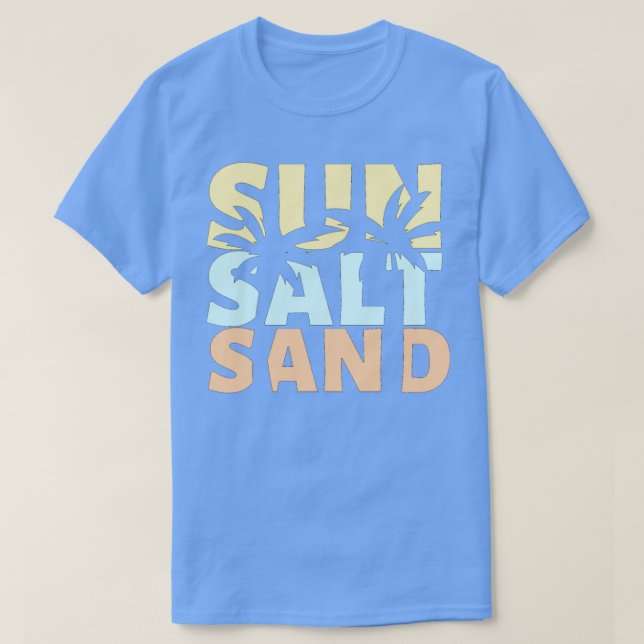 Camiseta Sun Salt Sand Beach Summer (Frente do Design)