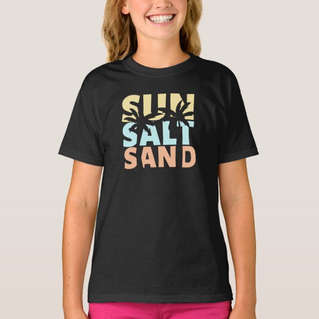 Camiseta Sun Salt Sand Beach Summer T Shirt (Frente)
