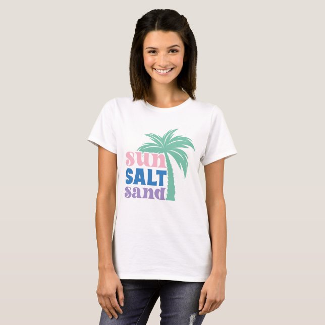 Camiseta Sun Sand Boho Retro Summer (Frente Completa)