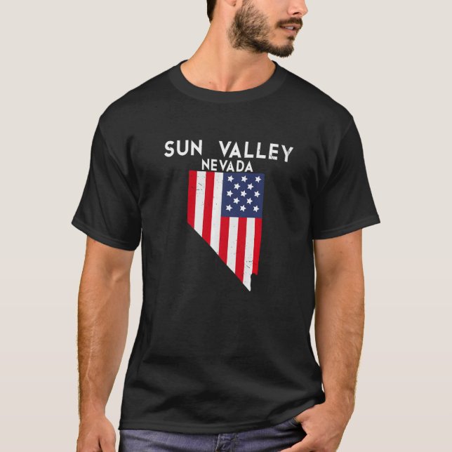 Camiseta Sun Valley Nevada EUA State America Viagem Nevadan (Frente)