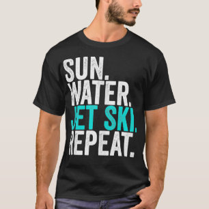 Camiseta Sun Water Jet ski Repetir Vintage Jet Ski