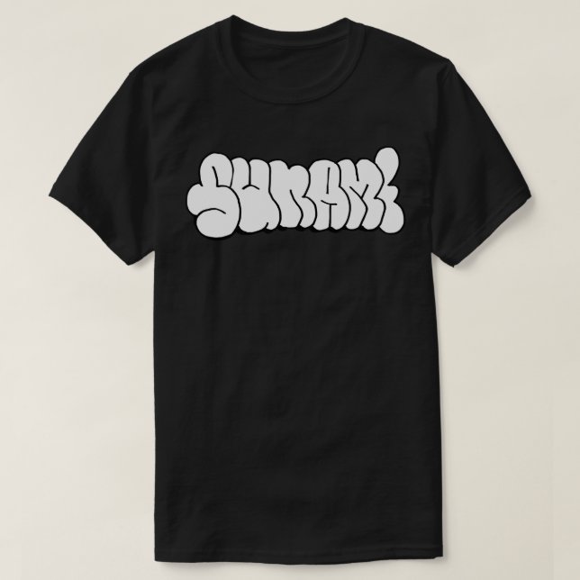 Camiseta sunami style Sticker (Frente do Design)