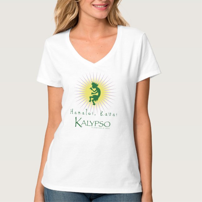 Camiseta Sunburst amarelo de Kalypso Kane (Frente)