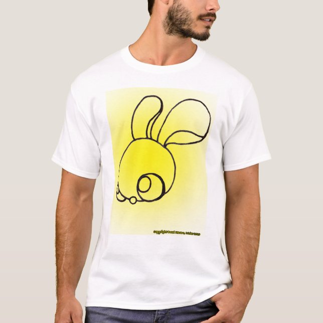 Camiseta Sunburst Bunny em branco (Frente)