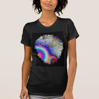Camiseta Sunburst com Quadro Oval