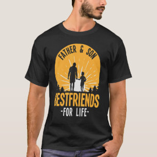 Camiseta Sunburst Padre E Filho Melhores Amigos Para A Vida