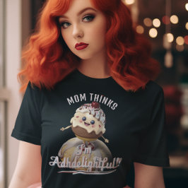 Camiseta Sundae leve ADHD: Kawaii personalizado ADHD