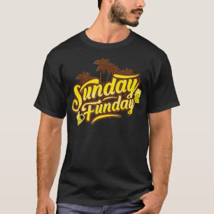 Camiseta Sunday Funday Beer Bebendo