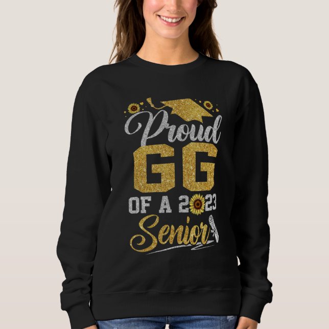 Camiseta Sunflower 2023 Proud gg Of A 2023 Senior Graduatio (Frente)