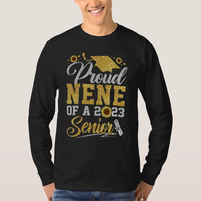Camiseta Sunflower 2023 Proud Nene Of A 2023 Senior Graduat (Frente)
