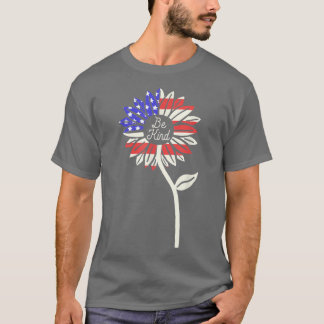 Camiseta Sunflower American Flag