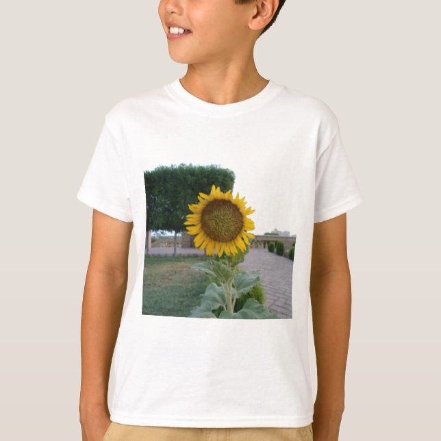 Camiseta Sunflower Art Impressão (Frente)