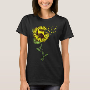 Camiseta Sunflower Basenji Mãe Mãe Cachorro