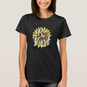 Camiseta Sunflower Be Kind Spread Bondade Inspiração Mo