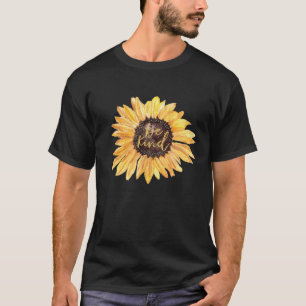 Camiseta Sunflower Be Kind Watercolor Anti Bullying Artista