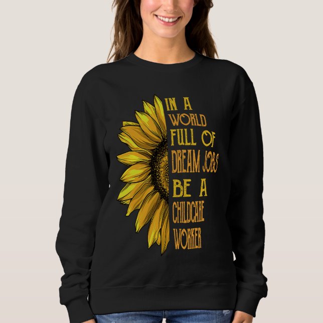 Camiseta Sunflower  Childcare Worker (Frente)