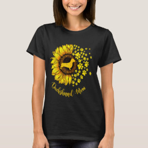 Camiseta Sunflower Dachshund Mãe Cão Lover