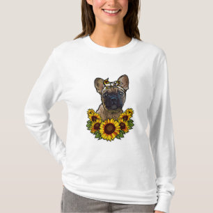 Camiseta Sunflower Decor Frenchie Para Cachorro Ao Lover M