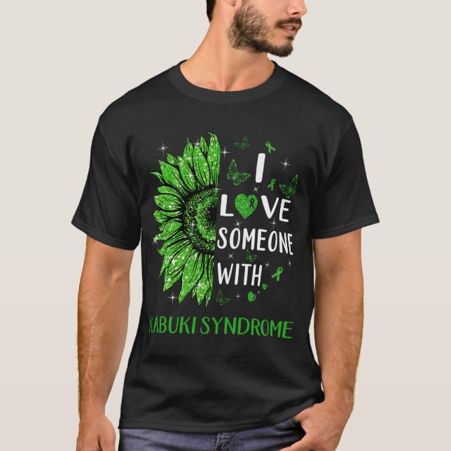Camiseta Sunflower Eu Amo Alguém Com Síndrome De Kabuki (Frente)